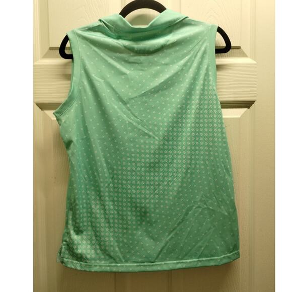 Pebble Beach Women's Size Large Performance Golf Tennis Green Sleeveless Polo - Picture 3 of 6